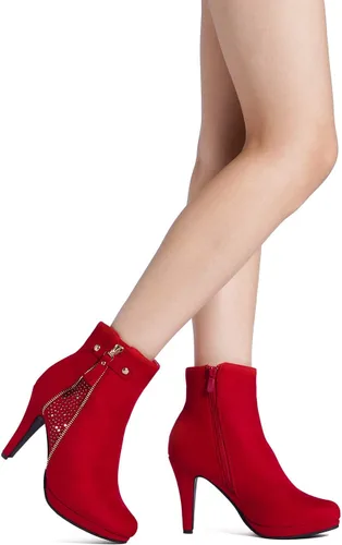 Miniatura 5 de Dream pairs - Botines altos de tacón grueso para mujer