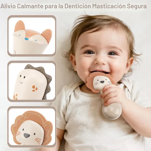 Miniatura 3 de Sonajeros para bebés, juguetes de dentición de 3 a 6 meses, juguetes para bebés de 0 a 6 meses, juguetes sensoriales para bebés recién nacidos