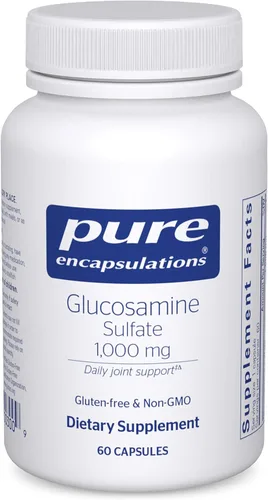 Pure Encapsulations Sulfato de glucosamina 1,000 mg | Suplemento para apoyo articular y movilidad, salud del cartílago y tejido conectivo* | 60
