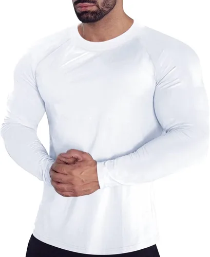 Camisas de compresión atléticas de manga larga para hombre, capa base, camisa de entrenamiento atlético, camisas de compresión, camisetas deportivas