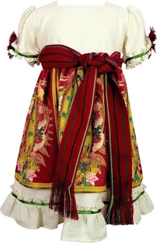 Miniatura 5 de Vestido de Bebé Niña Pequeña Virgen de Guadalupe Guadalupana Algodón Hecho a Mano Tradicional