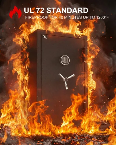 Miniatura 2 de TIGERKING 8.78 pies cúbicos ignífugo e impermeable, seguro para el hogar, acero resistente, protección contra incendios de 40 minutos y 1200 °F