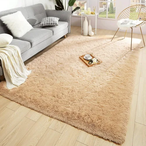 Miniatura 131 de Merelax Alfombra Moderna Suave y Esponjosa Shaggy para Dormitorio Sala de Estar Decoración de Sillas Pequeñas Alfombras Tapetes para Pies Piso, Verde