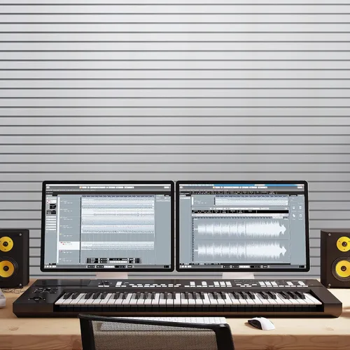 Miniatura 7 de TONOR Paneles de pared acústicos de doble capa autoadhesivos, paquete de 4 paneles de 47.2"x23.6"x0.72", paneles de pared de alta densidad grandes