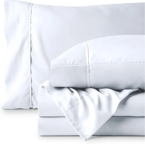 Miniatura 7 de Bare Home Hotel Luxury - Juego de sábanas tamaño individual, extra suave, 4 piezas, bolsillos profundos, ajuste fácil, refrescante y transpirable