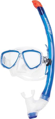 SCUBAPRO Ecco - Máscara de buceo con snorkel (azul)
