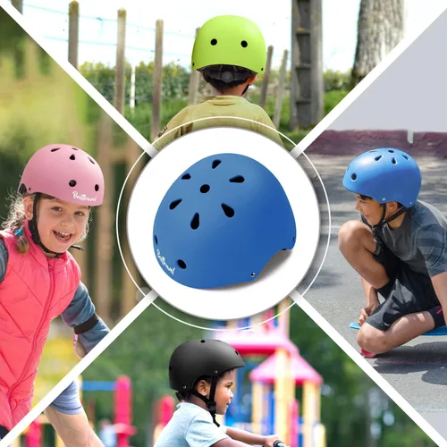 Miniatura 2 de Besttravel Casco para niños, casco ajustable para niños pequeños de 3 a 8 años de edad, para niños y niñas, seguridad multideportivo Azul