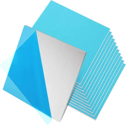 Miniatura 8 de Cupones de soldadura, paquete de 12 unidades 6061 T6 de chapa de aluminio de 2 x 4 x 1/8 pulgadas, kit de práctica de soldadura de placa de aluminio