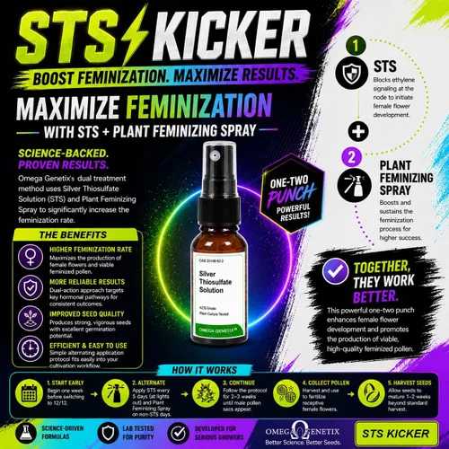 Miniatura 3 de Spray feminizante para plantas, 4 onzas con STS Kicker