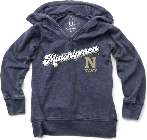 Miniatura 15 de Wes and Willy NCAA Camiseta con Capucha de Cuello en V para Niñas azul (Ucla bruins blue)
