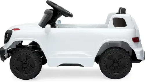 Miniatura 3 de Productos de la mejor elección, camioneta de paseo de 6 V para niños con control remoto para padres, 3 velocidades, luces LED, blanco