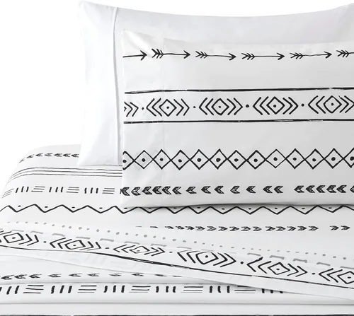 Miniatura 47 de Marina Decoration Ropa de cama ultra suave y sedosa con bolsillo profundo con estampado rico de rayón derivado de bambú para todas las estaciones