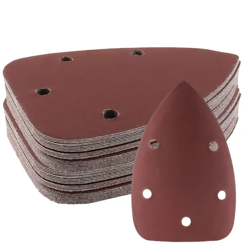 Miniatura 11 de 25 Piezas Papel de Lijado para Detalle de Ratón 40 Grano 5 Agujeros Hojas de Lijado para Ratón con Gancho y Bucle Almohadillas de Lijado para 140mm