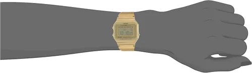 Miniatura 6 de A700WMG-9A Casio - Casio - Casio de cuarzo digital dorado a la moda Azul Patchwork talla 36 Digital