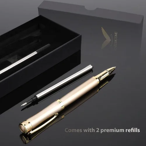 Miniatura 3 de cheericome Bolígrafo de lujo, profesional y ejecutivo, perfecto para escritura suave y sedosa, con caja de regalo, bonito bolígrafo para hombres