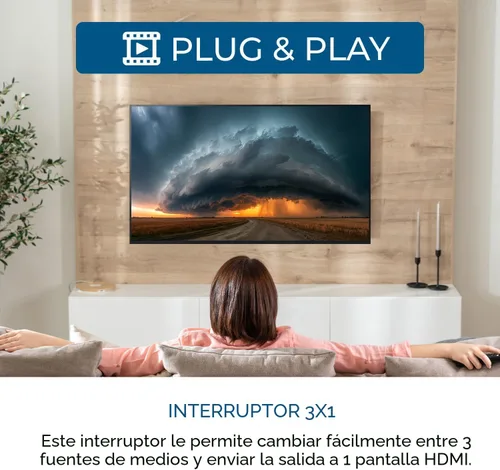Miniatura 6 de OREI Conmutador HDMI con mando a distancia – Conmutador HDMI 4K@120Hz 4:4:4 o 8K@60 4:2:0 – HDR10+, Visión Dolby, VRR, ALLM, CEC – Conmutador HDMI