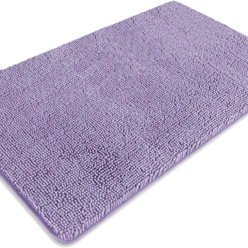 Miniatura 659 de Alfombra de baño pequeña de 12 x 18 pulgadas, lavable y absorbente, antideslizante, alfombra de baño de felpilla gruesa y suave para baño, ducha