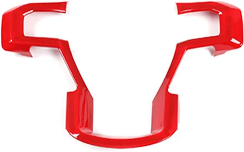 Keptrim Funda para volante para Ford F150 2015-2020, para Ford F150 2017-2022, F250 F350 2017-2022, para Ford Expedition 2018-2021 ABS rojo