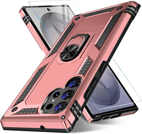 Miniatura 88 de Vaki Funda para Samsung Galaxy S22 5G con protector de pantalla integrado de grado militar, cubierta dura y resistente, funda resistente para Galaxy