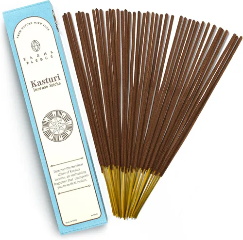 Miniatura 55 de Bakhoor - Varitas de incienso orgánicas sumergidas a mano, 100 varillas con hierbas naturales e ingredientes aromáticos, tiempo de combustión de 45