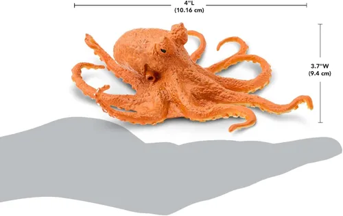 Miniatura 3 de Safari Ltd. Figura de pulpo – Figura detallada de plástico de 5 pulgadas – Divertido juguete educativo para niños, niñas y niños a partir de 3 años