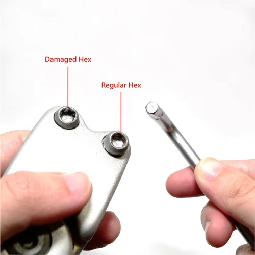 Miniatura 7 de K Tool 75450 - Juego de extractor de tornillos hexagonales dañados, rango métrico de 9 piezas de 0.059 in a 0.394 in, extractores de extremo
