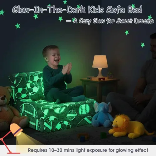 Miniatura 7 de Tiita Colchón de Piso Plegable para Sofá Cama para Niños, Colchoneta de Siesta de Piso Plegable Lavable para Niños Pequeños, Sofá Futón Plegable