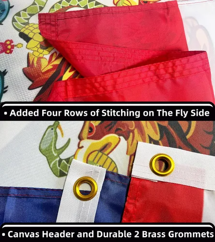 Miniatura 3 de Bandera de la amistad de México, Estados Unidos, banderas amigables de 3 x 5 pies, banderas de jardín y banderas de jardín de 12 x 18 pulgadas