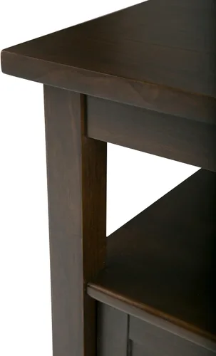 Miniatura 9 de Mesa de café Simpli Home Shaker, color marrón miel, Madera, Marrón (Tobacco Brown)