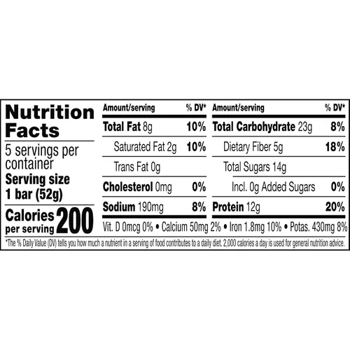 Miniatura 9 de RXBAR Barritas de proteína, 12g de proteína, snacks sin gluten, chocolate con sal marina (6 cajas, 30 barras)