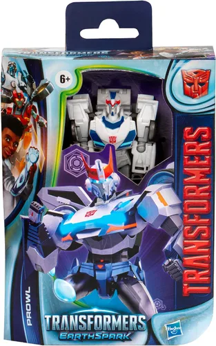 Miniatura 4 de Transformers EarthSpark Deluxe Class Prowl - Figura de acción de robot de 5 pulgadas, se convierte en 12 pasos, juguetes interactivos para niños