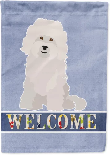 Miniatura 54 de Caroline's Treasures CK3647CHF - Bandera de bienvenida con diseño de bulldog francés, manga grande, para porche, para colgar en la pared, poliéster