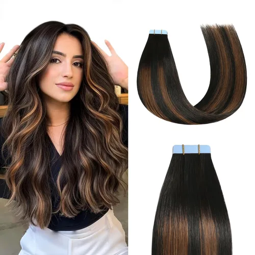 Miniatura 35 de Sunya Extensiones de cabello humano con punta en I Tip, 1.76 oz, 50 mechones por paquete, extensiones de cabello con queratina previamente unidas