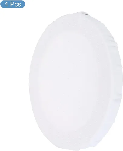 Miniatura 3 de PATIKIL Paneles de lienzos de pintura para pintura, paquete de 4 paneles redondos de madera de 4 x 4 pulgadas, paneles de arte en blanco estirados