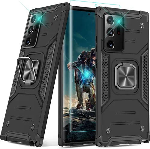 Miniatura 20 de YmhxcY Funda para Galaxy Note 8, funda para Galaxy Note 8 con protector de pantalla curvado 3D, fundas de grado armadura con soporte giratorio