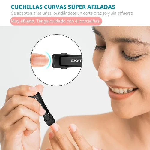 Miniatura 6 de Juego de cortaúñas con apertura de mandíbula ultra ancha, cortaúñas para uñas gruesas, cortador de uñas resistente, cortaúñas de acero inoxidable