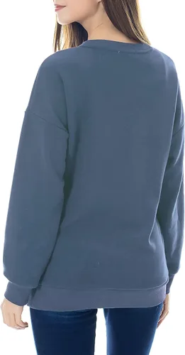 Miniatura 4 de Smallshow Sudadera de maternidad de forro polar para lactancia de manga larga