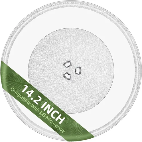 Placa de vidrio de microondas de 14 pulgadas para placa de microondas LG MJS47373301, MJS47373302, MJS47373303, MJS47373304 compatible con reemplazo