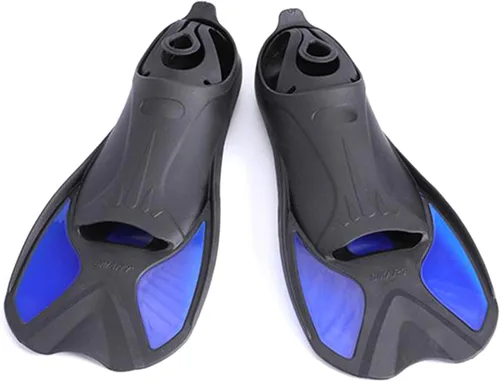 Miniatura 9 de Aletas de entrenamiento de natación de silicona, aletas de viaje, tamaño de viaje, aleta corta para hombres y mujeres, buceo, aletas de piscina