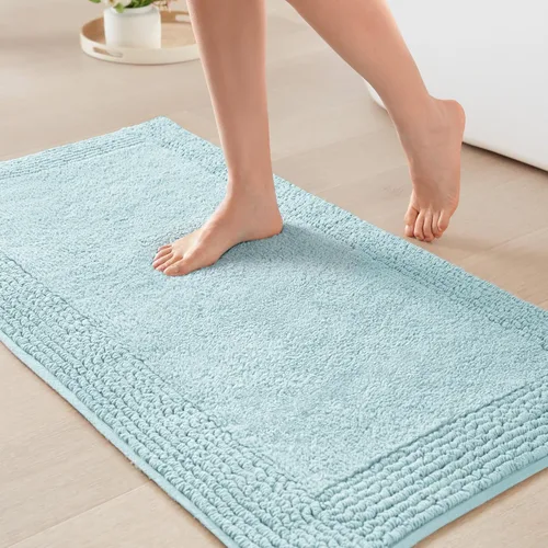 Miniatura 11 de Madison Park Splendor - Alfombra de baño reversible 100% algodón con mechones, 3000 GSM, calidad hotelera, lujosa, felpa, pelo medio, tapete de baño