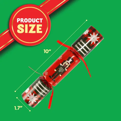 Miniatura 4 de JOYIN Paquete de 8 recuerdos de fiesta de Navidad con diseño de cascanueces sin broches para fiestas con suministros de fiesta para niños y adultos