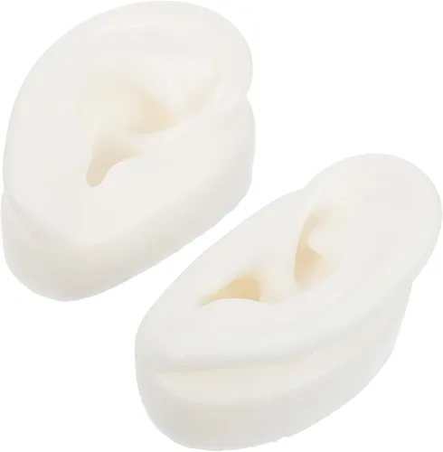 Modelo de oreja de silicona, aretes falsos Earmold, exhibiciones de oído para auriculares, aretes de joyería, accesorios para exhibiciones,