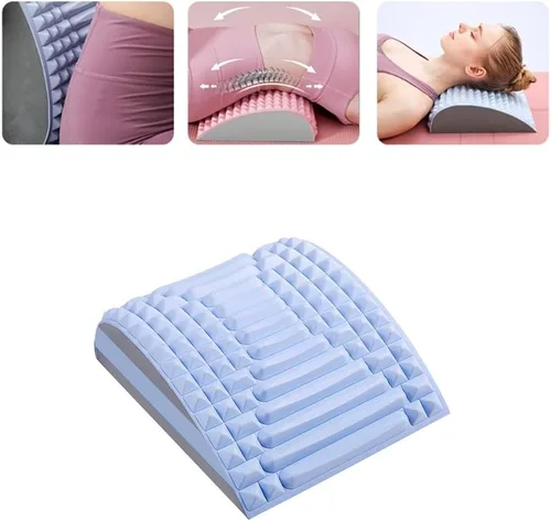 Refresh - Estirador de cuello y espalda, galleta para aliviar el dolor de espalda baja, corrector de postura, dolor de espalda para hernia de disco,