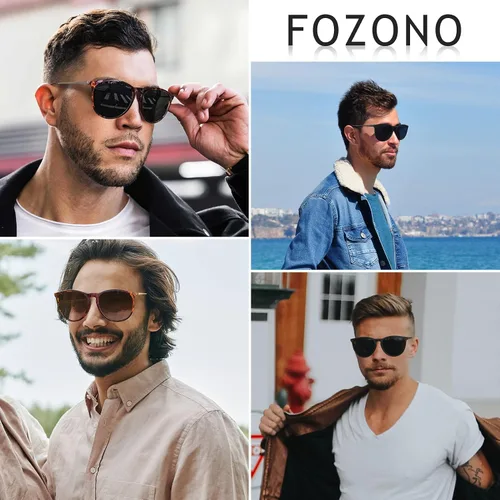 Miniatura 5 de Fozono Gafas de sol para mujer modernas polarizadas vintage para hombre con protección UV 400