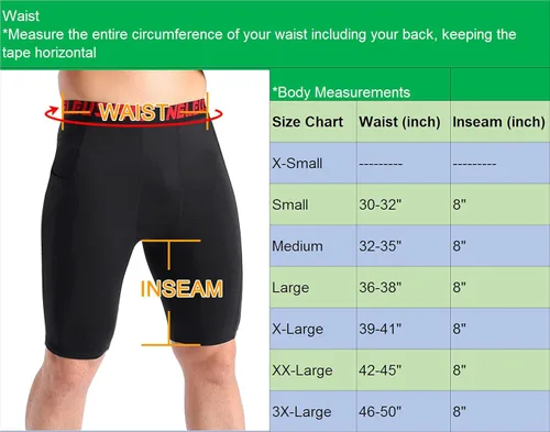 Miniatura 3 de NELEUS Paquete de 3 pantalones cortos de compresión para hombre