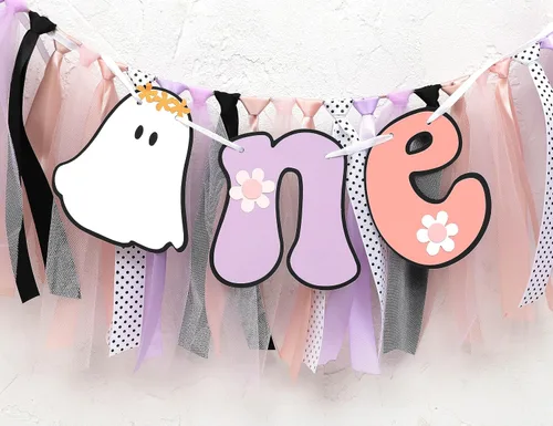 Miniatura 8 de Spooky One Groovy - Cartel para silla alta – Decoración de fiesta de primer cumpleaños de Halloween, cartel neutro para fiesta de Halloween, baby