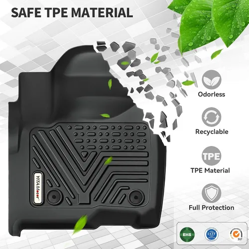 Miniatura 2 de YITAMOTOR Gen2 Alfombrillas de Piso para Chevrolet Equinox/GMC Terrain 2018-2024, TPE Revestimientos de Piso Personalizados para Todo Clima