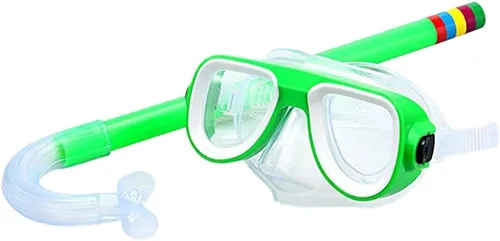 Miniatura 8 de Ochine Juego de esnórquel para niños, máscara de buceo antivaho para niños, gafas de natación, equipo de esnórquel semiseco, paquetes de esnórquel