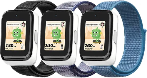 Miniatura 8 de Correas de nailon NewJourney compatibles con el reloj SyncUP para niños 2/1, correa de reemplazo transpirable con gancho y bucle para niños y niñas