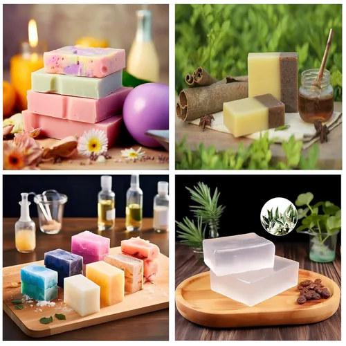 Miniatura 6 de EDSRDRUS Base de jabón aromática de 2 libras, hecha a mano con miel y aceite de coco, base de jabón hidratante para derretir y verter